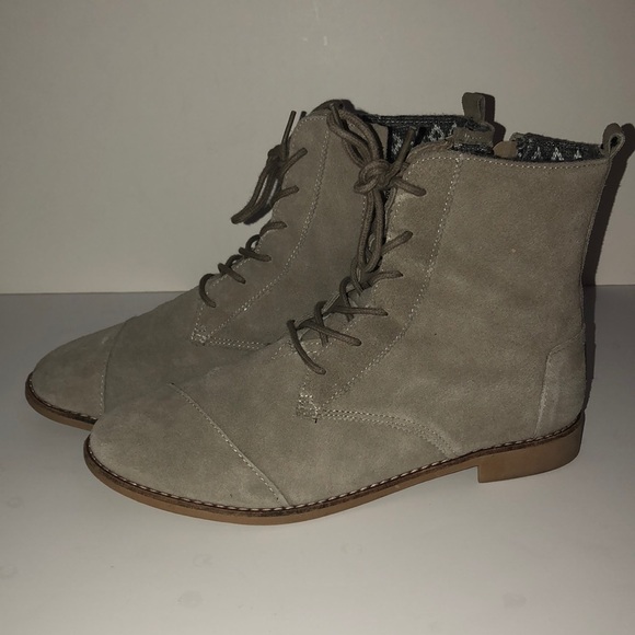 TOMS Alpa Taupe Suede Boot - Picture 2 of 5